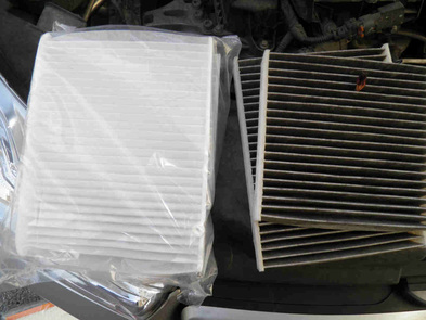 AC cabin filter replacement Citroën DS Peugeot
