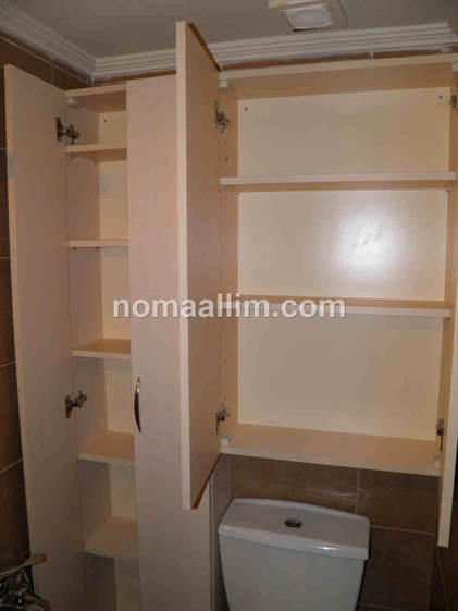 DIY wooden bathroom cabinet