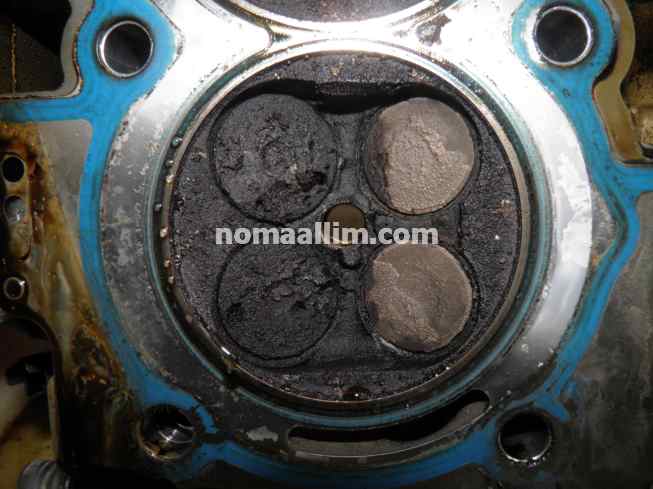 oil deposits on valves