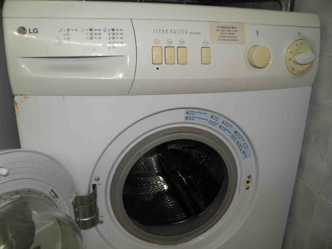 Flooded washing machine