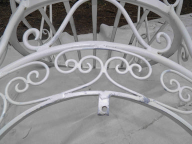 How To Renew Iron Garden Chairs And Table Painting Corroded Iron